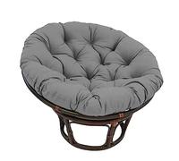 Coussin de chaise surdimensionné double rembourré - Oreiller rond en peluche pour balancelle en rotin et chaises en osier - Coussin de hamac confortable pour une relaxation ultime en plein air