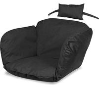 Coussin de chaise suspendu Coussin de jardin imperméable Coussin de chaise nid de cigogne 112X113 + appui-tête