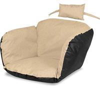 Coussin de chaise suspendu Coussin de jardin imperméable Coussin de chaise nid de cigogne 112X113 + appui-tête