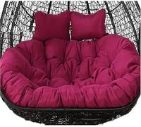 Coussin de Chaise Suspendue, Coussin de Remplacement Double œUf, Coussins de SièGe de BalançOire en Rotin Et Osier Lavables Et ImperméAbles pour 2 Personnes(R,150 * 110cm/59 * 43in)