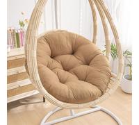 Coussin de Chaise Suspendue Souple et Pliable, résistant à l'eau, pour balançoire, pour intérieur et extérieur, Marron Clair, 90 cm