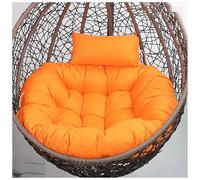 Coussin de chaise tufté en forme d'œuf avec coussin d'appui-tête - 120 x 120 cm - Coussin de siège de rechange pour balancelle intérieur/extérieur - Confort ultime pour la relaxation du jardin et du