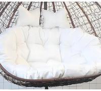 Coussin de Chaise œUf 2 Places, Coussin de Remplacement Amovible pour Balancelle avec Oreiller RéGlable, Coussins de Chaise Suspendus ImperméAbles(M,150 * 110cm/59 * 43in)