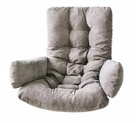 Coussin de chaise œuf à suspendre - Remplacement épais et doux du siège et du dossier, amovible pour chaises de balançoire intérieur/extérieur, accessoire de terrasse confortable et design élégant