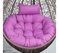 Coussin de Chaise œuf, Coussin de Remplacement pour Chaise œuf, Coussin de Chaise Suspendue avec Appui-tête, Coussin de siège Amovible et Lavable pour siège de Chaise de Jardin Suspendu, 1 s