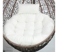 Coussin de Chaise œuf, Coussin de Remplacement pour Chaise œuf, Coussin de Chaise Suspendue avec Appui-tête, Coussin de siège Amovible et Lavable pour Chaise Suspendue de Jardin, 1 Seul cous
