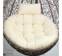 Coussin de Chaise œuf, Coussin de Remplacement pour Chaise œuf, Coussin de Chaise Suspendue avec Appui-tête, Coussin de siège Amovible et Lavable pour Chaise Suspendue de Jardin, 1 Seul cous