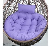 Coussin de Chaise œuf, Coussin de Remplacement pour Chaise œuf, Coussin de Chaise Suspendue avec Appui-tête, Coussin de siège Amovible et Lavable pour siège de Chaise de Jardin Suspendu, 1 s
