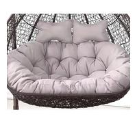 Coussin de chaise œuf suspendu pour 2 personnes, remplacement de siège de balançoire d'extérieur, coussin double hamac, siège de terrasse confortable, résistant aux intempéries, parfait pour la