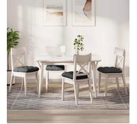 Vidaxl Coussins De Siège 4 Pcs Gris Foncé 40 X 40 Cm