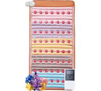 Coussin de chaleur infrarouge lointain 5 pierres précieuses naturelles en cristal Tapis thérapeutique 104x51cm