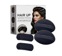 Coussin de cheveux invisible, coussin de tête de cheveux bouffants - Base de volume de pinces à cheveux Bump Up,Outil d'insertion de rembourrage, concaves en mousse d'insertion bouffante 4 pièce