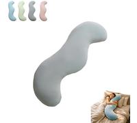 Coussin de corps rafraîchissant pour les personnes dormant sur le côté, oreiller long réglable en mousse à mémoire de forme déchiquetée, housse respirante au toucher glacé, soutien orthopédique pour