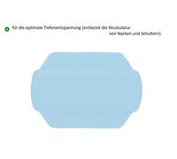 Coussin De Cou Bleu Clair Insert De Sécurité 32 X 22 Cm - Mousse PVC.