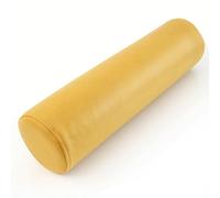 Coussin de cou en cuir synthétique - Coussin cylindrique ergonomique avec soutien cervical, appui-tête, lombaire, taille, dos, soulagement des douleurs dorsales pour canapé, lit, chaise, voiture