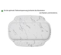 Coussin De Cou En Mousse PVC Gris Marbre 32 X 22 Cm