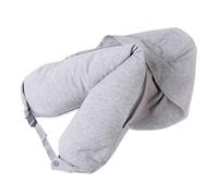 Coussin de cou, housse confortable et respirante, sac de rangement pour bagages d'avion, taie d'oreiller légère pour tour de cou, coton polyester doux, pour voiture, hôtel, maison, 75 x 17 cm