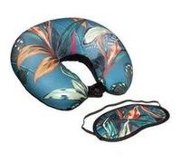 Coussin de cou & masque "palawan" 28x30cm multicolore G