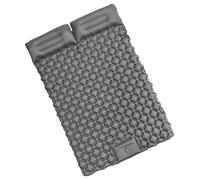 Coussin de couchage double gonflable avec ventilateur intégré pour un gonflage rapide en 3 instants - Deuxième dégonflage supplémentaire - Substance imperméable permanente pour la nature sauvage