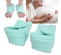 Coussin de couverture de support de cheville de pied, coussin de talon réglable coussin anti-escarres de pied de patient âgé lit de soins infirmiers(vert)