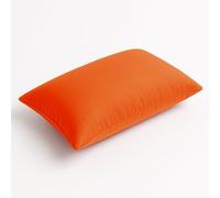 Coussin de décoration extérieur 60x35 cm, Lot de 2 - Déhoussable, déperlant, Anti-UV, pour Fauteuil ou canapé de Jardin (Orange, 60x35cm)