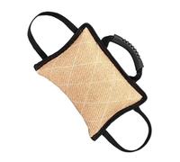 Coussin de dentition pour chien - Coussin de dentition pour animaux de compagnie avec double poignée - Jouet d'entraînement rembourré pour chiens de taille moyenne et grande - Jouet de dentition