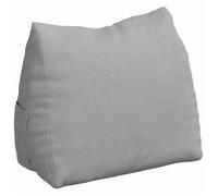 Coussin de dos ergonomique - vidaXL - Gris nuage - 45x20x35 cm - Housses amovibles - Rembourrage polyester