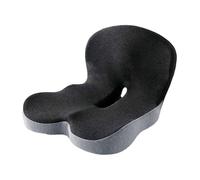 Coussin de dos et d'assise : mousse à mémoire de forme intégrée en forme de L | Oreiller de soutien lombaire | Tapis de protection de coussin | Coussin de confort orthopédique pour femmes et hommes