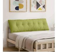 Coussin de Dos - VIDAXL - 160 x 19 x 50 cm - Vert clair - Tissu - Housse amovible