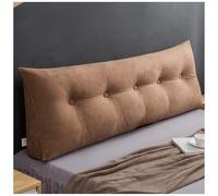 Coussin de Dossier Appui-Tête de Lit Queen Size, Oreiller de Lecture en Peluche Douce, Oreiller de Soutien Ergonomique, Soulage la Pression de la Taille et du Cou,Champagne Camel,80×50×20cm