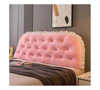 Coussin de dossier de lit extra large - Coussin de lecture super doux et confortable pour adultes, soutien lombaire, tête de lit et dossier de canapé, 150 x 50 x 5 cm, rose