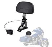 Coussin de dossier pour siège conducteur amovible Sissy Bar - Réglable - Pliable - Amovible - Pour Touring CVO Street Glide Road King Special Classic Electra Glide 2009-2022