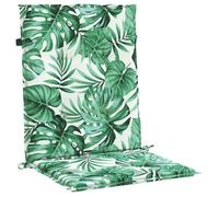 Coussin de dossier - vidaXL - Motif Feuille - 100x50x3 cm - Housse amovible - Mousse de polyuréthane - Tissu Oxford