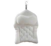 Coussin de douche 4D pour baignoire, coussin de douche avec ventouses, appuie-tête confortable pour trempage, relaxation, spa à domicile, piscine, extérieur, appartement, camping