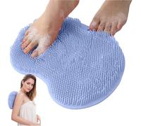 Coussin de douche en silicone pour le massage des pieds, accessoire de salle de bain pour le lavage des pieds, effet nettoyant efficace, ventouse inférieure antidérapante et anti-chute.