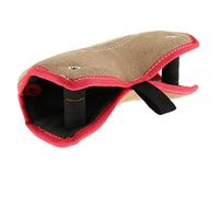 Coussin de dressage à morsures pour chien avec 2 poignées - En jute - Équipement de dressage pour chiens de taille moyenne et grande - Coussin à morsure pour dressage de chiot et jeu interactif