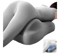 Coussin de fesses en mousse à mémoire de forme pour couples et grossesses avec soutien des hanches offrant un soutien de la taille et du cou après un impact - Confort multi-positions (gris foncé)