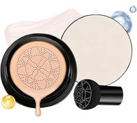 Coussin De Fond De Teint, Nouvelle Crème Cc à Coussin D'Air à Tête De Champignon 2026, Maquillage - Correcteur Hydratant éclaircissant Pour Tous Les Types De Peau (Ivoire)