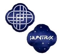 Coussin de Forme sous Licence Officielle K-Pop Demon Hunters | Motif Huntrix Clignotant | Emblème Phosphorescent | Idéal pour la décoration d'une Chambre ou d'un Salon 40 x 40 cm