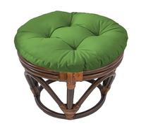 Coussin de futon rond surrembourré - Coussin de chaise intérieur/extérieur de 45,7 cm, couleur unie, vert foncé, confort et style pour n'importe quel espace