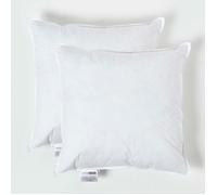 HOMESCAPES Coussin de garnissage en Plumes de Canard et Coton, Coussin à recouvrir 40x40 cm - Lot de 2