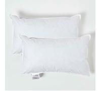 Coussin de garnissage en plumes de canard et coton - HOMESCAPES - 30x50 cm - Lot de 2