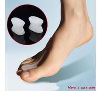 Coussin De Gel Correcteur D'oignon, 1 Paire, En Nylon Extensible, Protecteur D'hallux Valgus, Séparateur D'orteils, Protection Orthopédique, Nouveau, Tendance