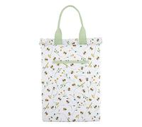 Coussin de genou de jardin avec motif abeille - Planche de genouillères souples pour le jardinage - avec dragonne - 35,5 x 25,5 x 4,2 cm - Matériau : polyester, PU, PVC - Motif fleurs et abeilles