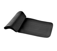Coussin de genou de voiture, coussin genou d'extension jambe siège voiture-support ergonomique en forme C, cuir respirant, ajustement toutes saisons (noir classique)