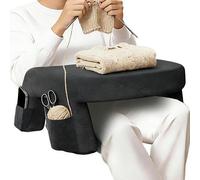 Coussin de genou pour ordinateur portable - Ergonomique, à mémoire de forme, stable, base antidérapante, design de repose-bras, housse en tissu lavable | canapé, sol, lecture, étude, tablettes, livres