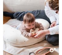 Doomoo Coussin grossesse & allaitement Twisty – Ultra confort microbilles ultra-fines – Sweety Cream