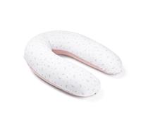 doomoo Coussin de Grossesse & Coussin Allaitement Buddy - Ultra Confort pour Dormir Pendant la Grossesse - Soulage Dos, Jambes et Ventre - Housse Tissu Bio & Oeko-Tex, Flower Pink