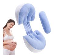 Coussin de grossesse, coussin de maternité confortable réglable sur le côté, soutien du ventre, housses amovibles respirantes pour femmes enceintes, soutient le dos, les jambes, le ventre