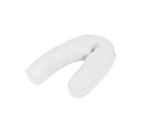 Coussin de grossesse en forme de J 54x(36 43) cm Blanc